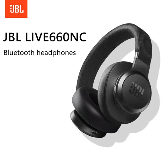 JBL Live 660 NC Headphones Wireless Bluetooth Noise-cancelling Stereo Mic 50H battery life Multi-point connected Headset